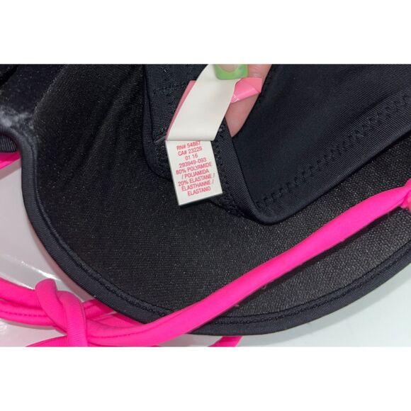 Victoria's Secret Black and Pink Bikini Top - Picture 4 of 4